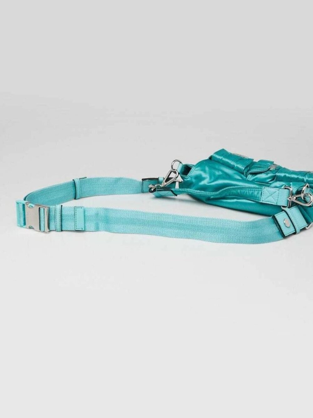 Fendi Green Nylon Convertible Multipocket Belt Baguette Bag 8BR808 - Picture 9 of 12